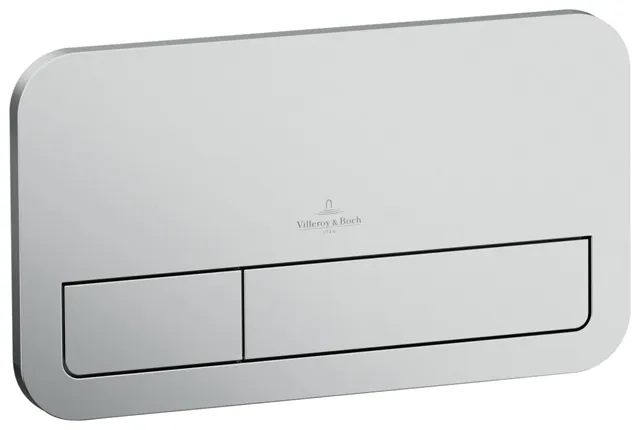 WC-Betätigungsplatte ViConnect Installationssysteme 922490, 253 x 145 x 10 mm, 2-Mengen-Spülung, Chrom Edelmatt