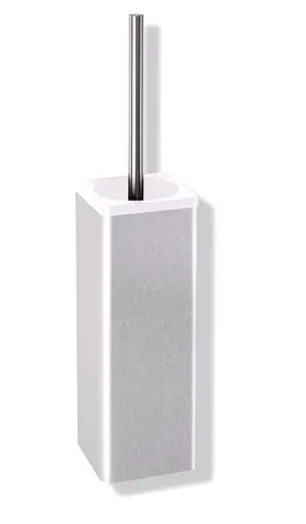 HEWI WC-Bürstengarnitur Serie 805, Edelstahl, Wandmontage reinweiß HEWI WC-Bürstengarnitur Serie 805, Edelstahl, Wandmontage reinweiß