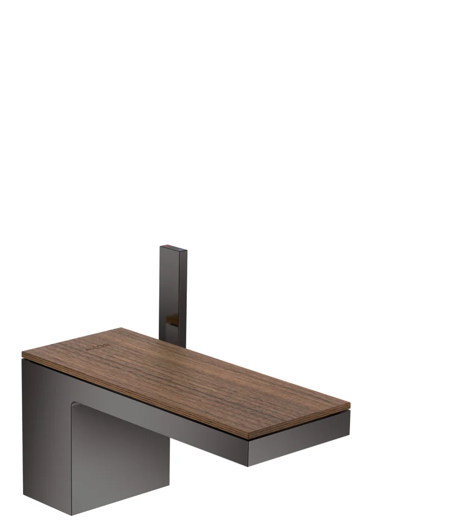 Hansgrohe AXOR MyEdition Platte 200 mm, Amerikanischer Nussbaum, abnehmbar