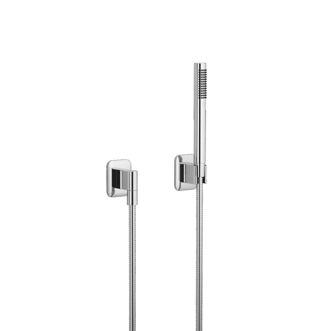 Schlauchbrausegarnitur mit Einzelrosetten LISSÉ Chrom 27802845 Schlauchbrausegarnitur mit Einzelrosetten LISSÉ Chrom 27802845