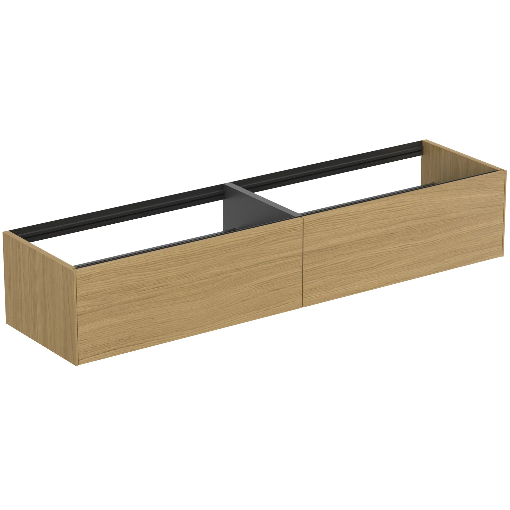 Ideal Standard Waschtischunterschrank „Conca“ 198,5 × 36 × 50,5 cm Eiche hell Furnier Ideal Standard Waschtischunterschrank „Conca“ 198,5 × 36 × 50,5 cm Eiche hell Furnier