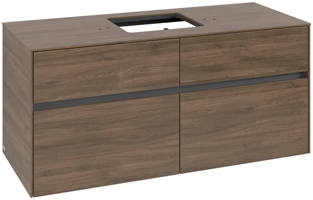 Villeroy & Boch Waschtischunterschrank „Collaro“ 1200 × 548 × 500 mm Arizona Oak, ohne Beleuchtung, für Becken mittig Villeroy & Boch Waschtischunterschrank „Collaro“ 1200 × 548 × 500 mm Arizona Oak, ohne Beleuchtung, für Becken mittig