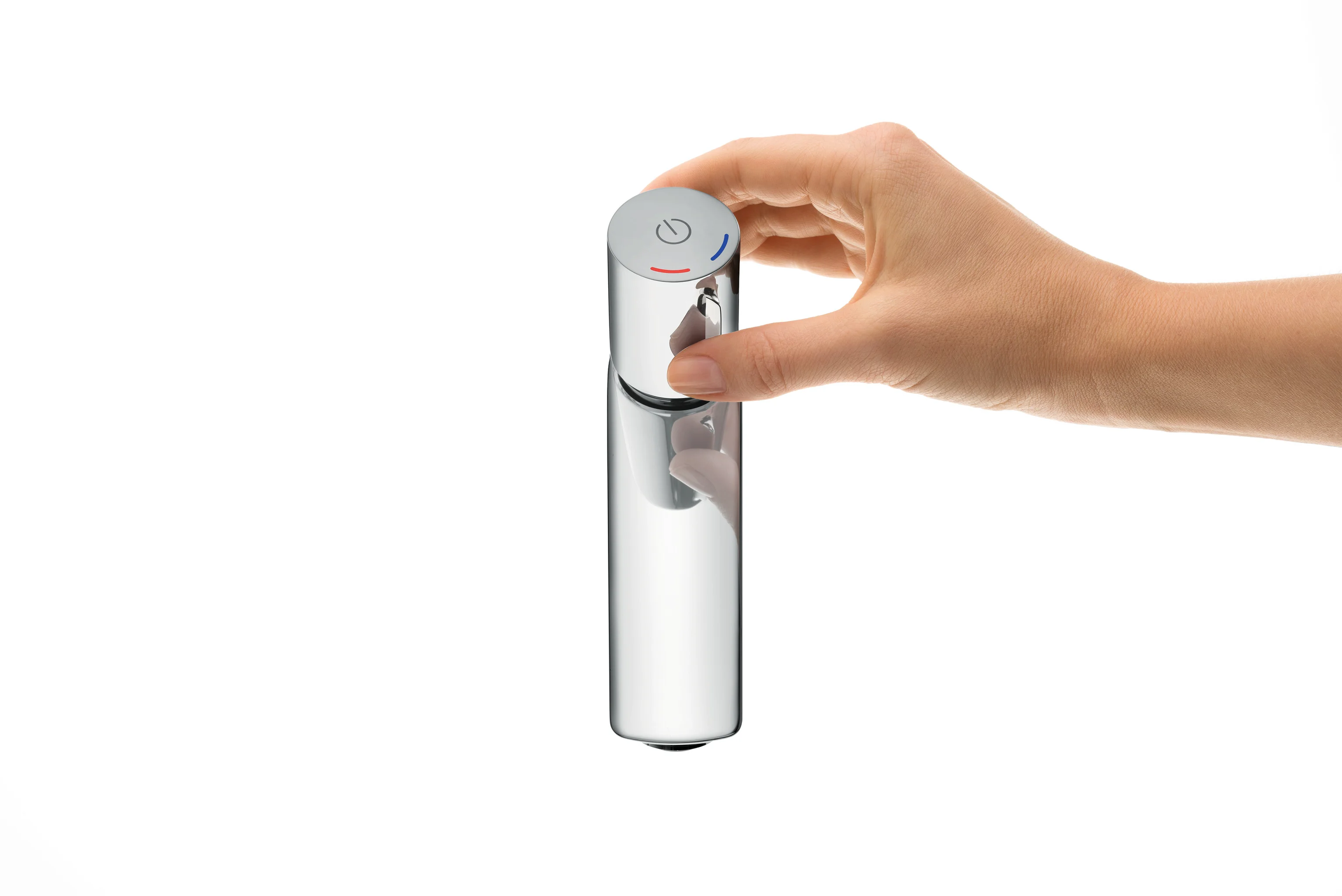Hansgrohe Talis Select E Waschtischmischer 110, Chrom, Ausladung 112 mm, Auslaufhöhe 104 mm, Zylindergriff, Normalstrahl, max. Durchflussmenge 5 l/min Hansgrohe Talis Select E Waschtischmischer 110, Chrom, Ausladung 112 mm, Auslaufhöhe 104 mm, Zylindergriff, Normalstrahl, max. Durchflussmenge 5 l/min