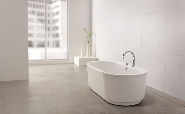 Hoesch Badewanne „Foster“ freistehend oval 190 × 98 cm 