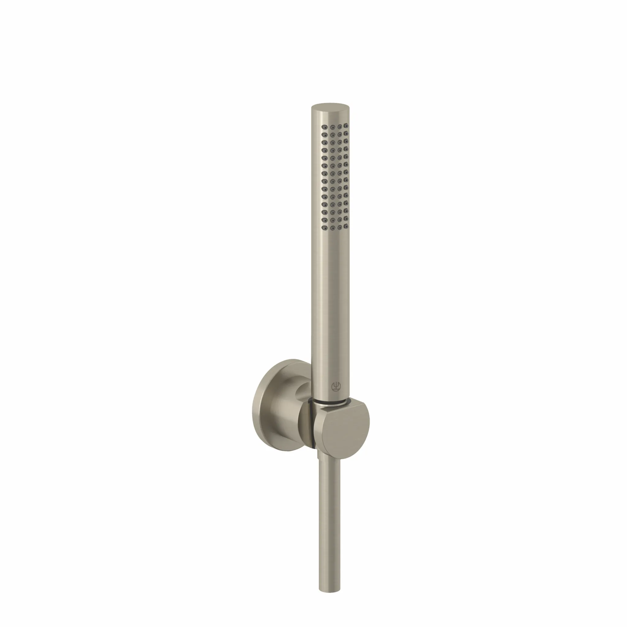 Kludi NOVA FONTE Puristic Wannen-/Brause-Set 1S St. Br. Nickel, DN 15, 1250 mm Brauseschlauch mit Metalleffekt