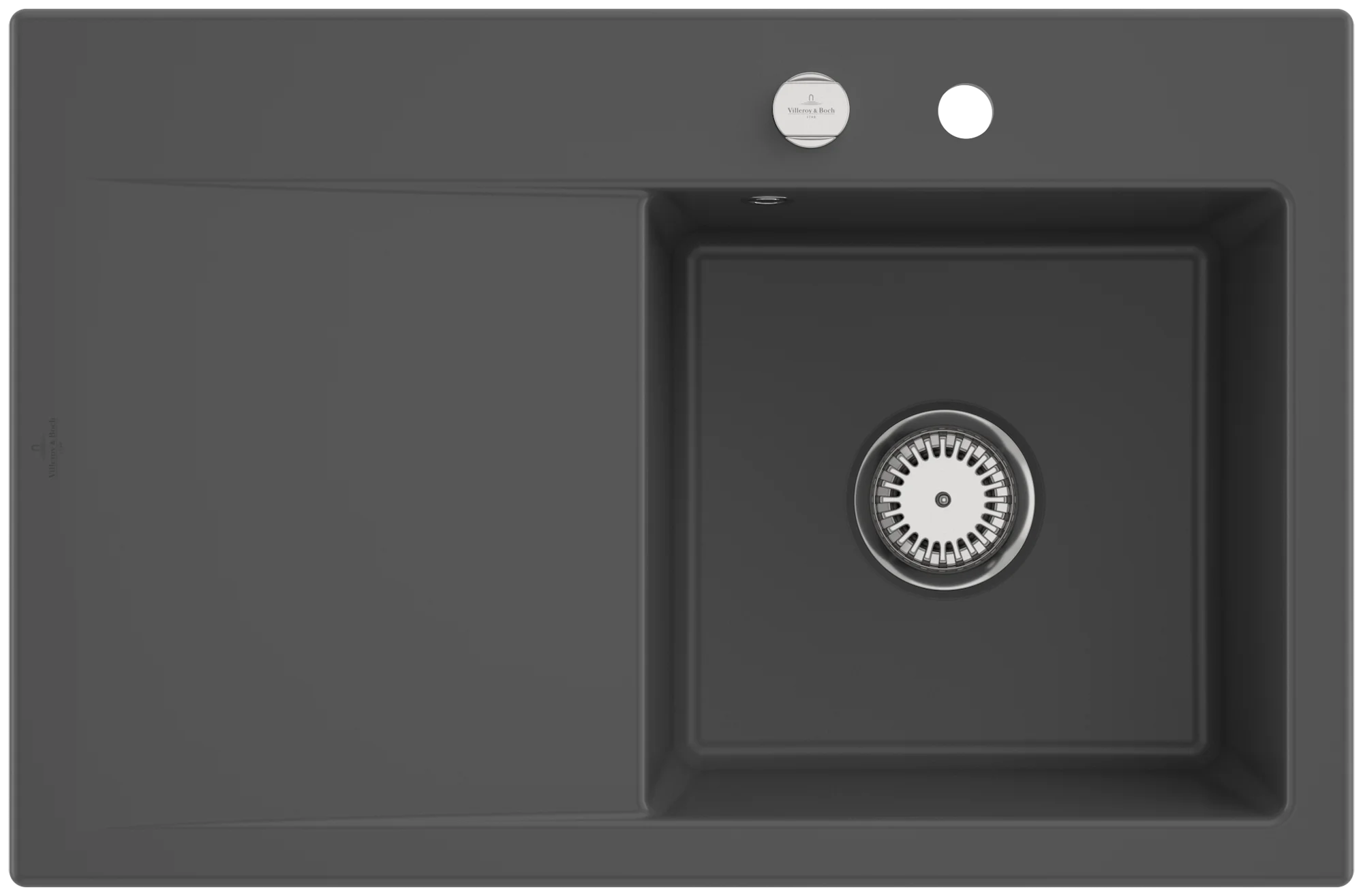 Villeroy & Boch Subway Style 45 Einbauspüle, 900 x 510 mm, Graphite CeramicPlus