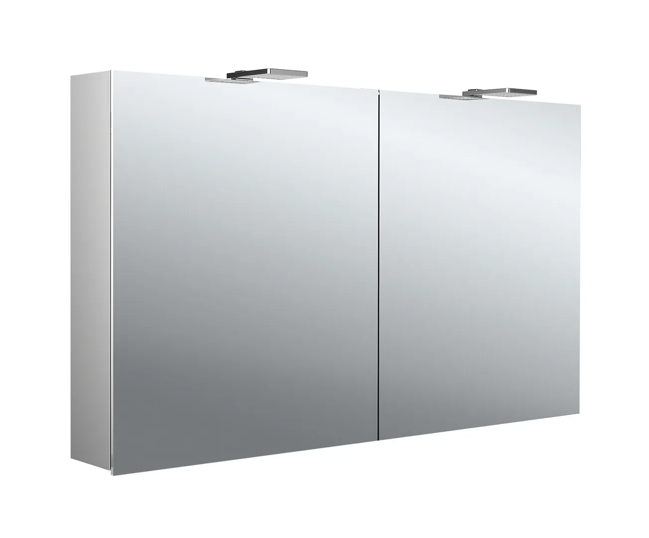 Lichtspiegelschrank pure II LED-Leuchte, Aufputz, mit Waschtischbeleuchtung, 2 Türen, 1200mm