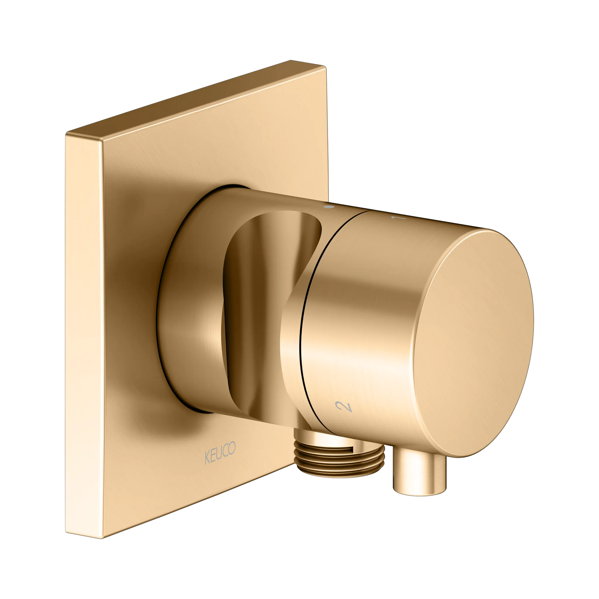 IXMO 3-Wege Umstellventil UP DN15 IXMO Comfort, eckig Messing gebürstet IXMO 3-Wege Umstellventil UP DN15 IXMO Comfort, eckig Messing gebürstet