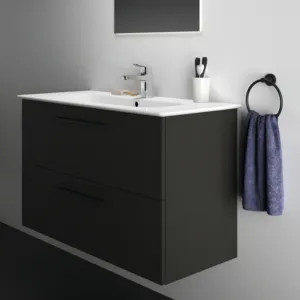 Ideal Standard Möbelwaschtischunterschrank i.life A 2 Auszüge 1000x440x630mm Carbongrau Ideal Standard Möbelwaschtischunterschrank i.life A 2 Auszüge 1000x440x630mm Carbongrau