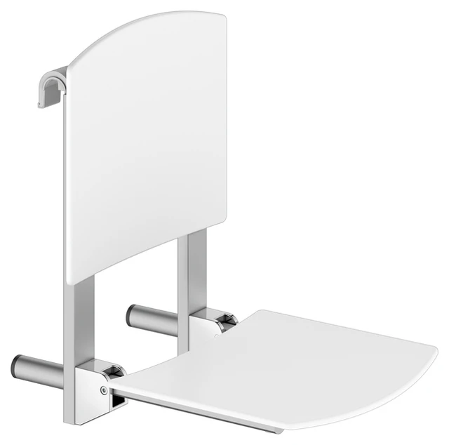 Klappsitz zum Einhängen „Care“ in Silber (eloxiert) Klappsitz zum Einhängen „Care“ in Silber (eloxiert)