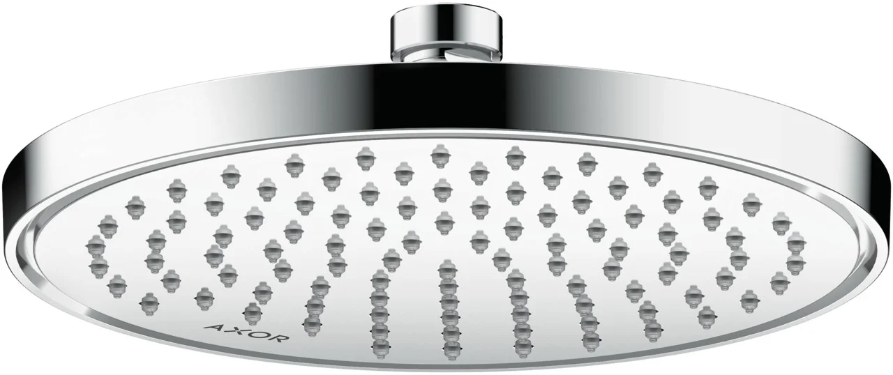 Hansgrohe AXOR ShowerSolutions Kopfbrause 220 1jet EcoSmart+ Chrom, 220 mm, verstellbarer Winkel, abnehmbar zur Reinigung, für Durchlauferhitzer geeignet