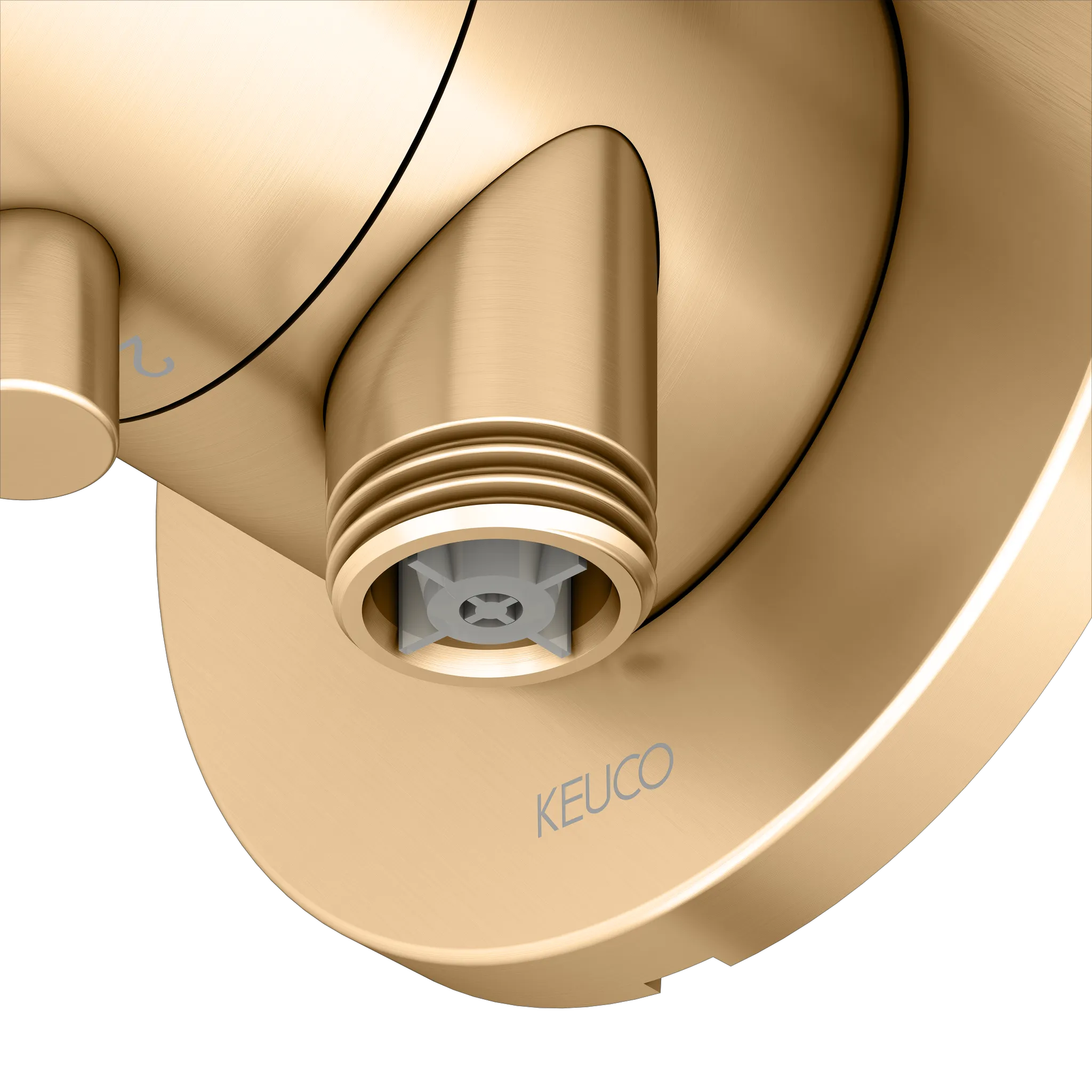 IXMO 2-Wege Umstellventil UP DN15 IXMO Comfort, rund Messing gebürstet IXMO 2-Wege Umstellventil UP DN15 IXMO Comfort, rund Messing gebürstet
