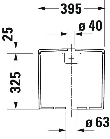 Spülkasten „ME by Starck“ 39,5 × 35 × 18 cm Spülkasten „ME by Starck“ 39,5 × 35 × 18 cm
