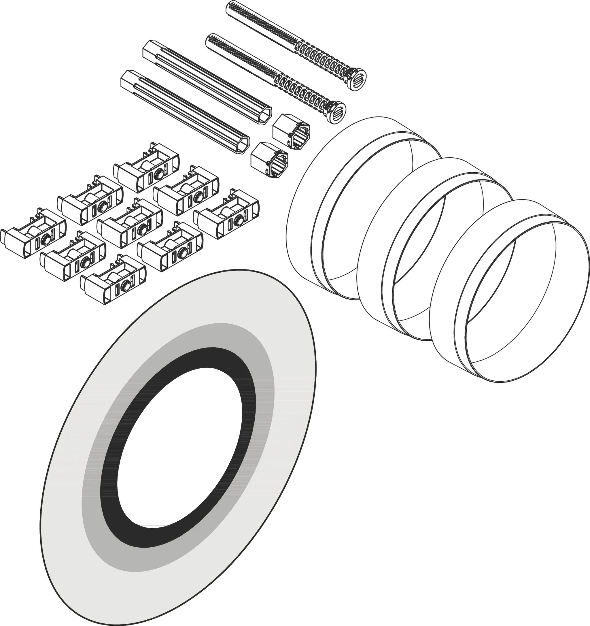 Hansgrohe Verlängerungsset iBox universal 2, 25-75 mm, für ShowerSelect Comfort, DuoTurn, AXOR ShowerSelect ID und Citterio C Wannen-/Brausemischer