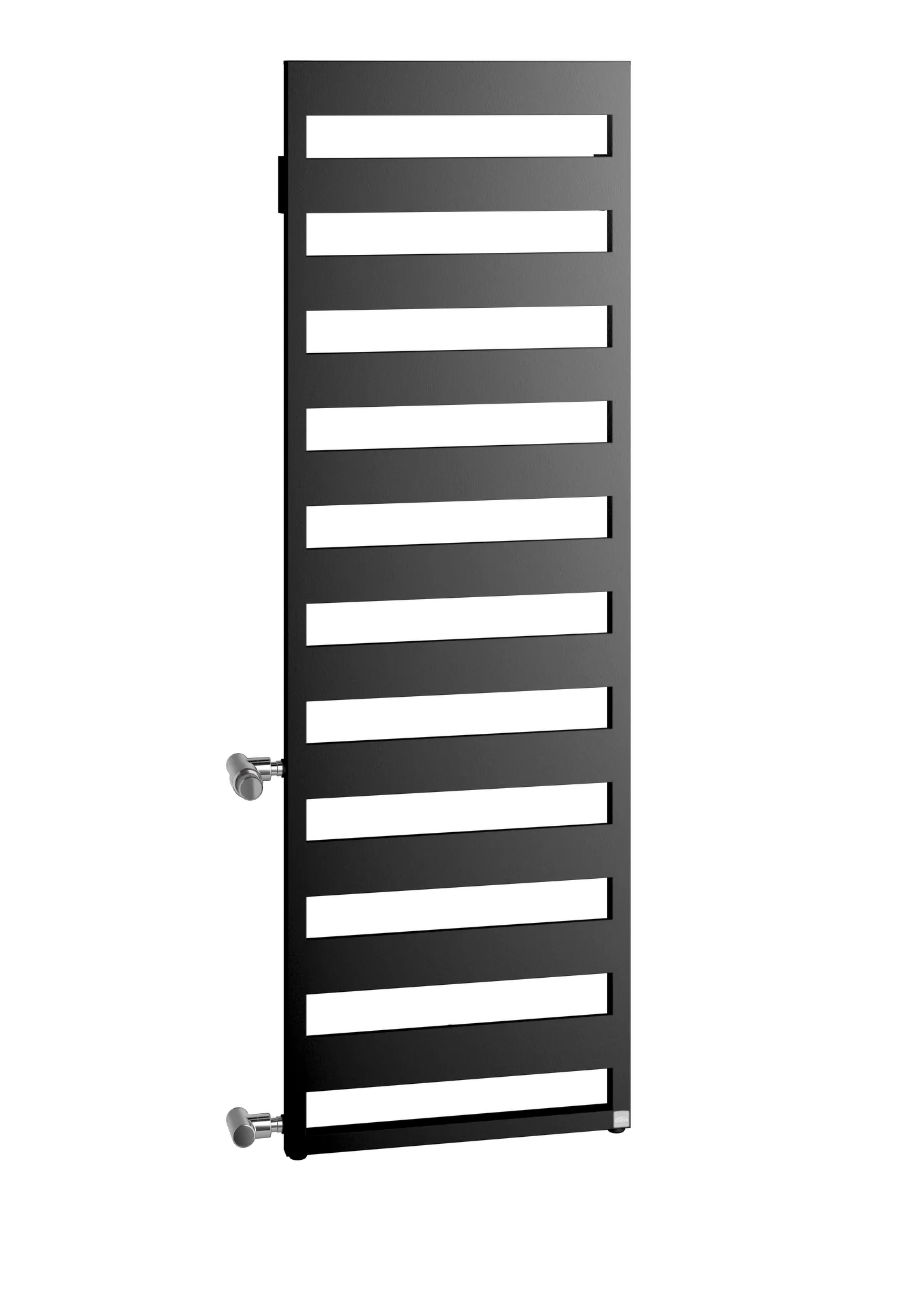 Kermi Design-Heizkörper „Casteo®-D“ 75 × 180,6 cm in Schwarz Soft (RAL 9005, matt)
