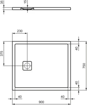 Ideal Standard Duschwanne „UltraFlatEvo“ Ideal Standard Duschwanne „UltraFlatEvo“