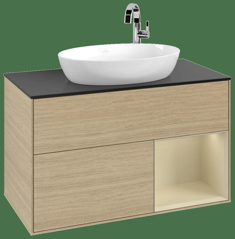Villeroy & Boch Waschbeckenunterschrank Finion F90, 1000 x 603 x 501 mm, mit Beleuchtung, 2 Auszüge Villeroy & Boch Waschbeckenunterschrank Finion F90, 1000 x 603 x 501 mm, mit Beleuchtung, 2 Auszüge
