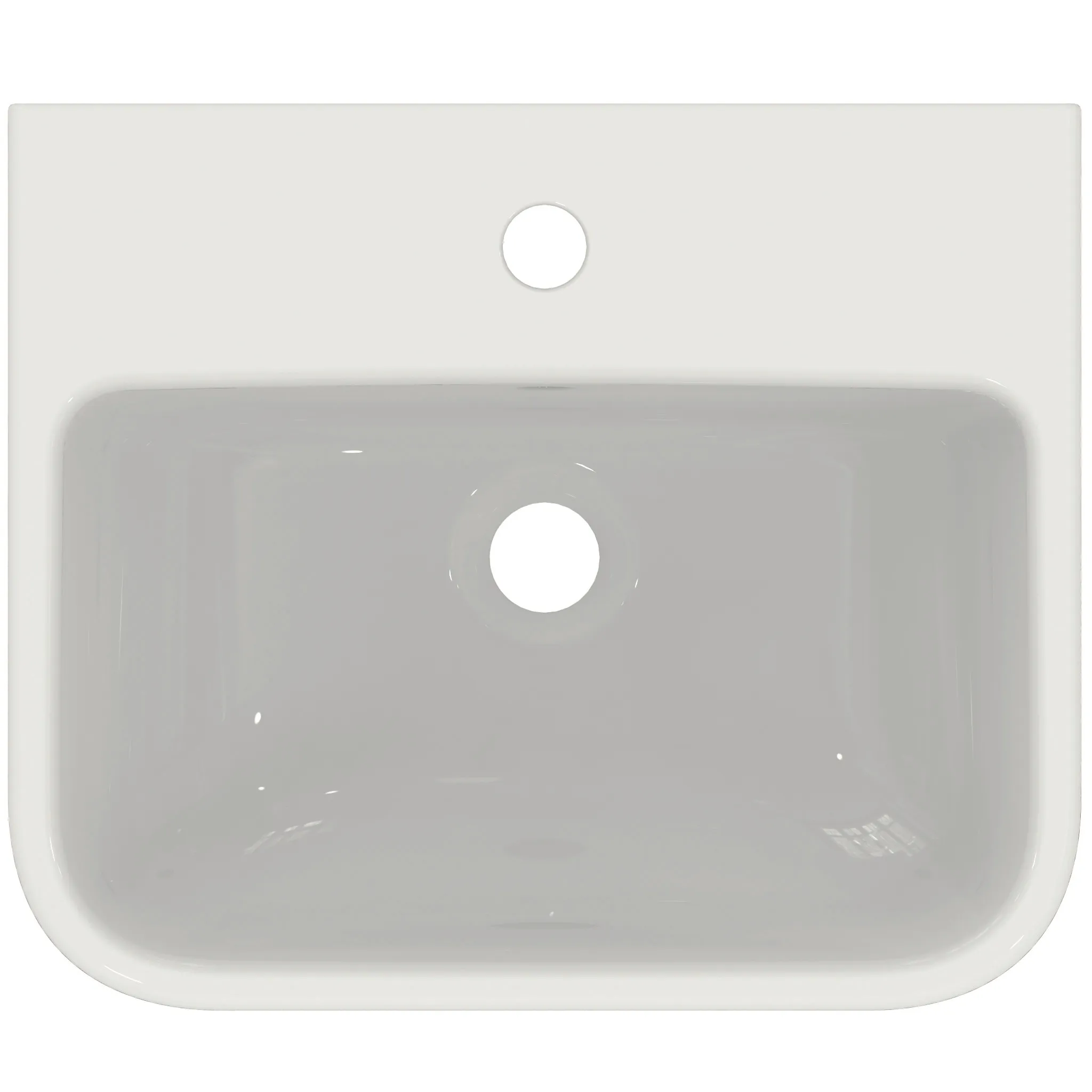 Waschbecken „i.lifeB“ 45 × 38 × 16 cm, Hahnlochposition mittig Waschbecken „i.lifeB“ 45 × 38 × 16 cm, Hahnlochposition mittig