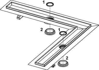 Winkelrinne TECEdrainline