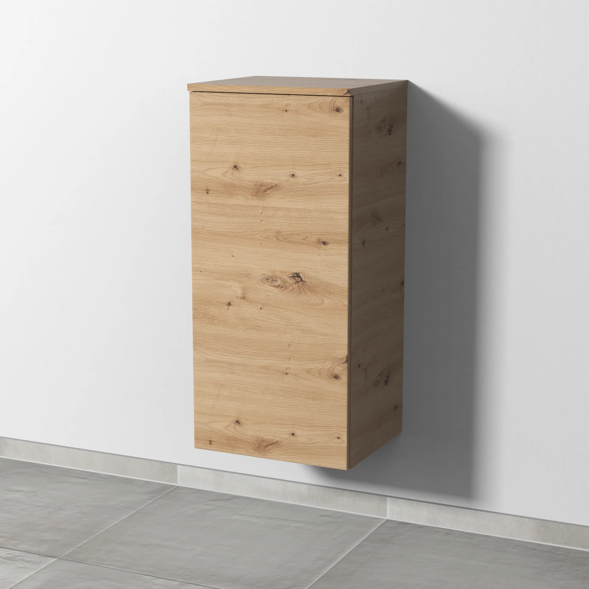 Sanipa Mittelschrank „3way“ 400 × 850 × 345 mm Anschlag links, in Eiche Natural-Touch, Anschlag links