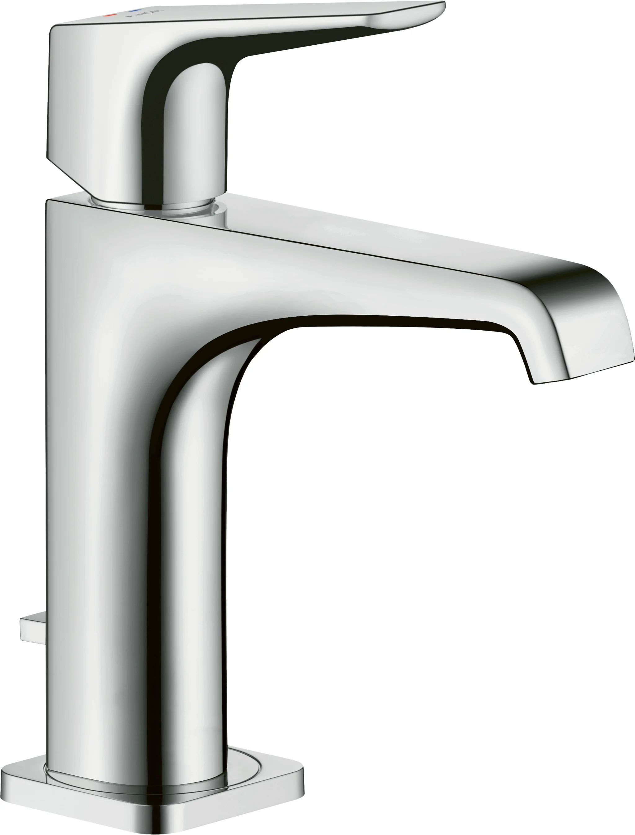 Hansgrohe AXOR Citterio E Einhebel-Waschtischmischer 130, Hebelgriff Chrom, Ausladung 143 mm, Auslaufhöhe 126 mm