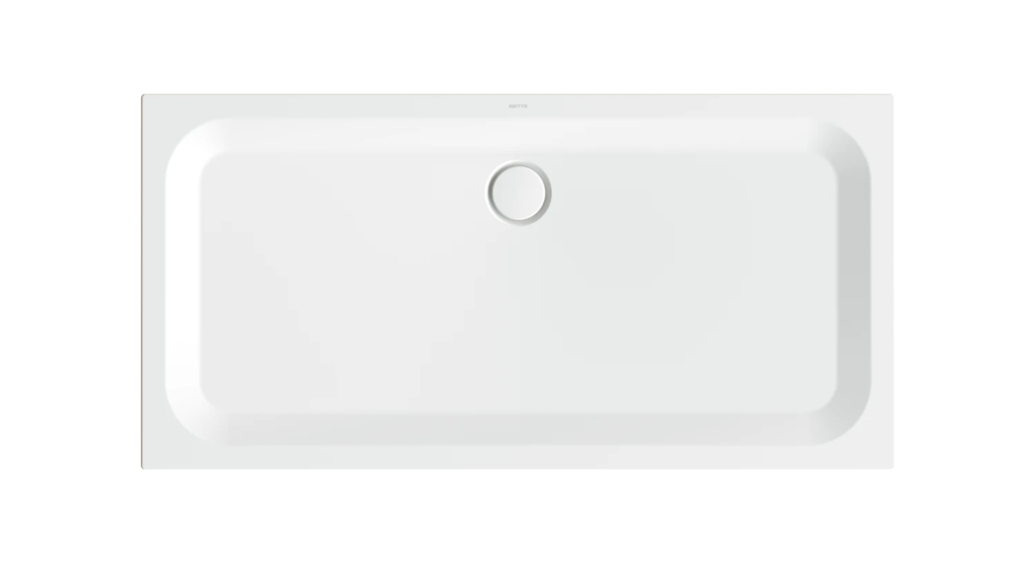 Bette rechteck Duschwanne „BetteUltra“ 1600 × 800 mm ohne Oberflächenbeschichtung, mit BetteGlasur Plus, ohne Wannenträger, in Edelweiß