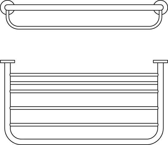 Badetuchablage IOM 570mm, Chrom Badetuchablage IOM 570mm, Chrom