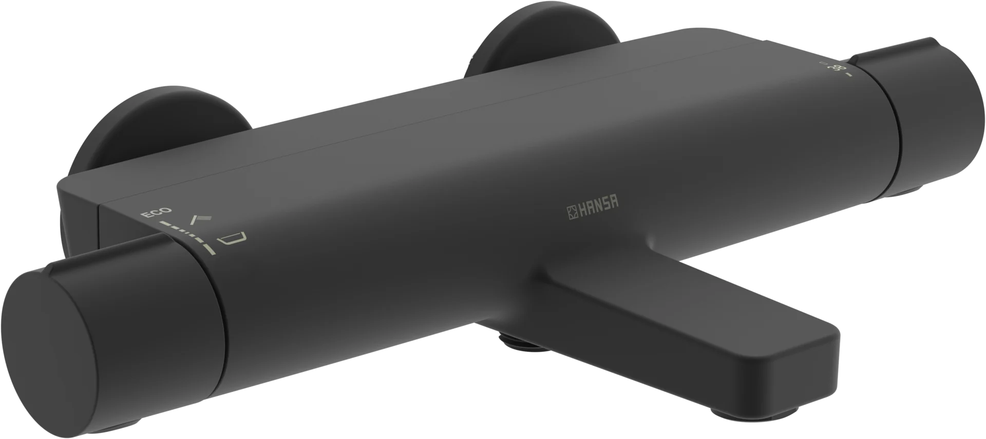 HansaOPTIMA Wannen- und Brausearmatur Hansaoptima 2023 Matt-Schwarz