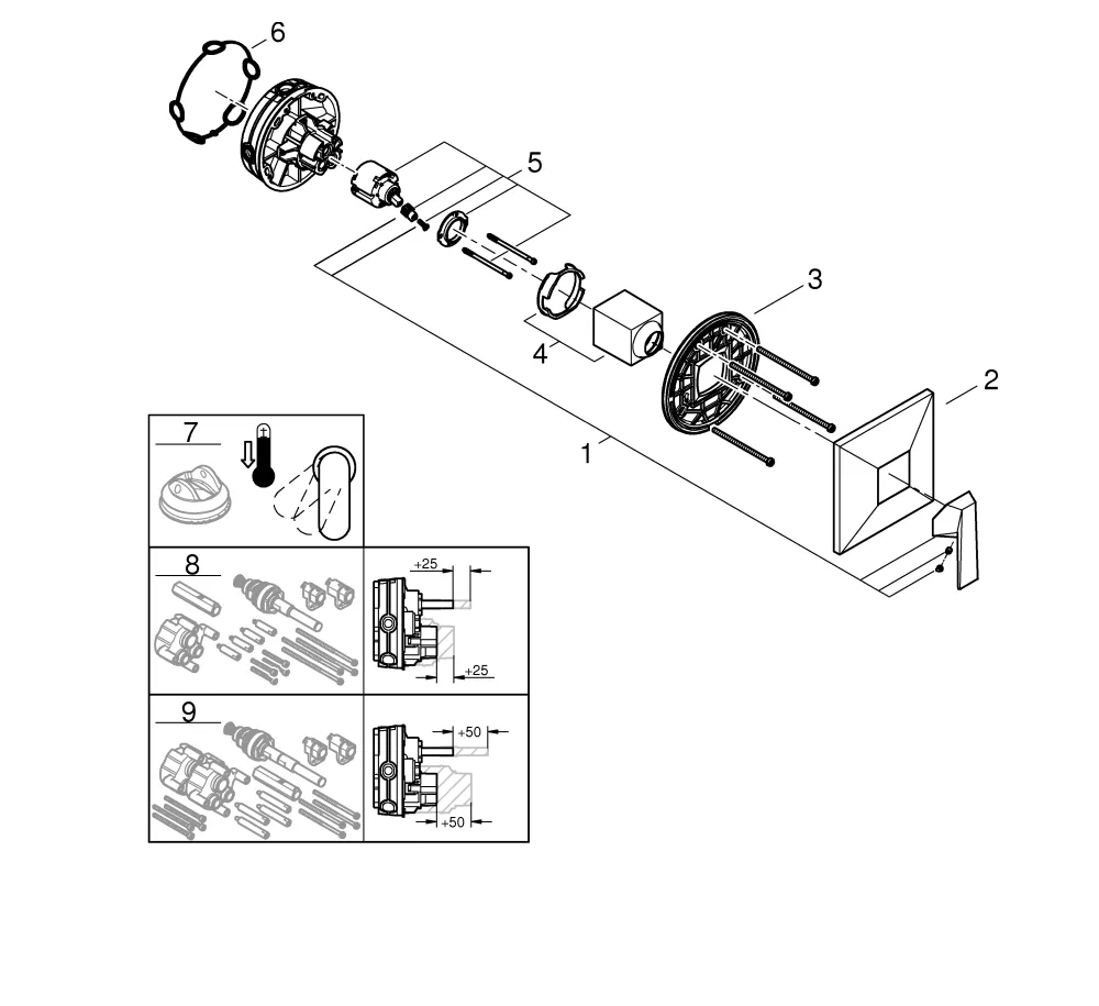 Grohe Allure Brilliant Einhand-Brausebatterie Fertigmontageset für Rapido SmartBox 24277 Grohe Allure Brilliant Einhand-Brausebatterie Fertigmontageset für Rapido SmartBox 24277