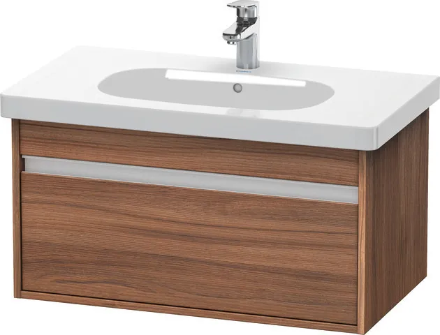 Duravit Waschtischunterschrank wandhängend „Ketho“ 80 × 41 × 45,5 cm Nussbaum Natur