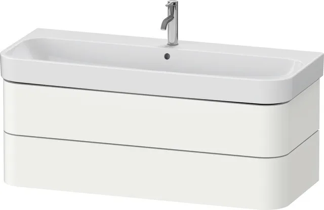 Duravit Waschtischunterschrank wandhängend „Happy D.2 Plus“ 117,5 × 41,5 × 49 cm Weiß Seidenmatt