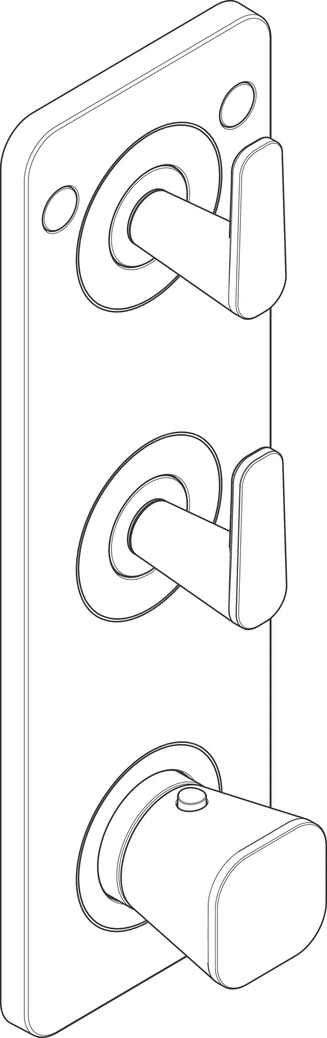 Hansgrohe Unterputz-Armatur „Axor Citterio C“ Ausladung 0 mm in Chrom Hansgrohe Unterputz-Armatur „Axor Citterio C“ Ausladung 0 mm in Chrom