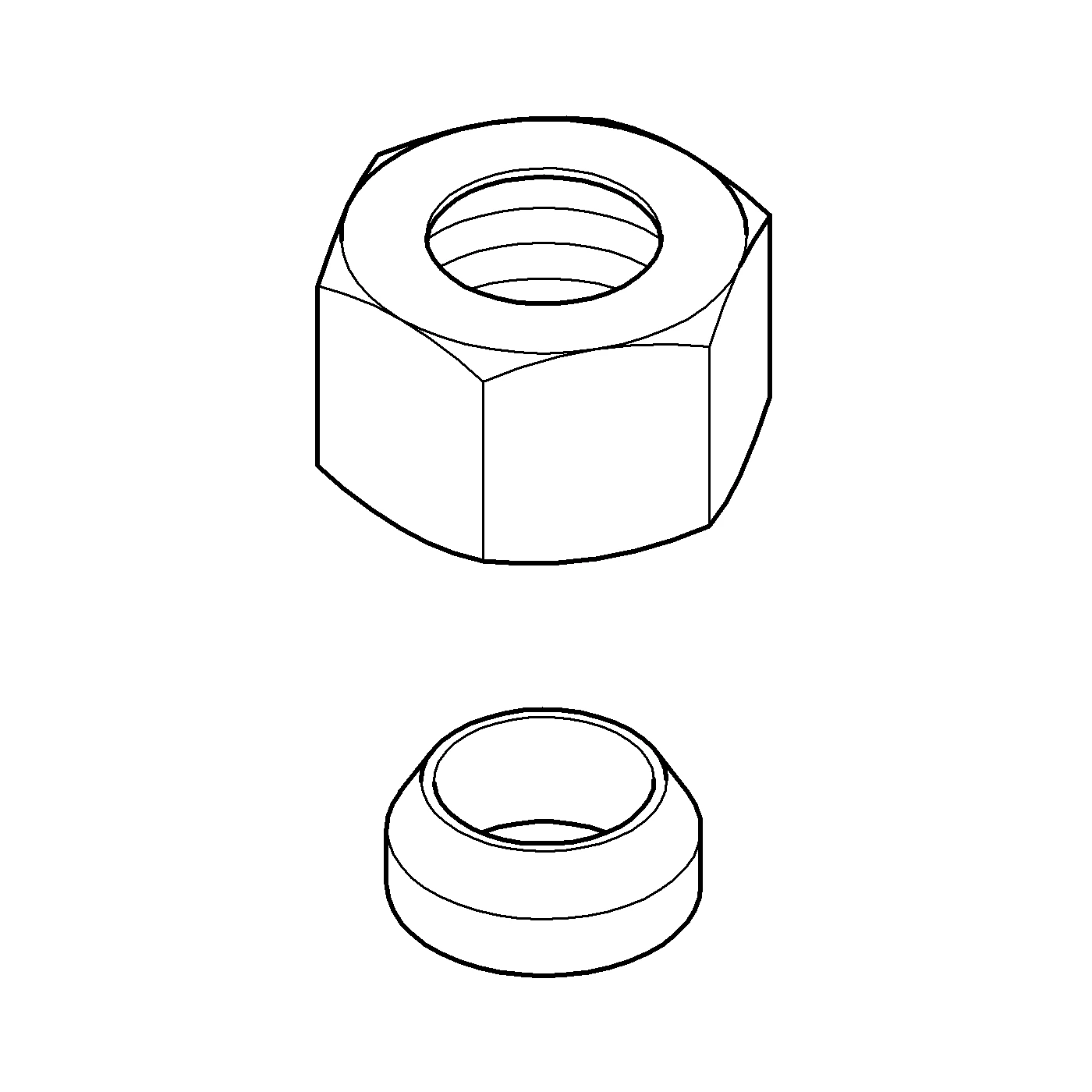 Verschraubung 12914, 3/8 × ⌀10, chrom