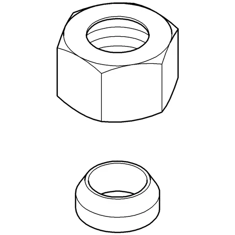 Verschraubung 12914, 3/8 x Ø10, chrom Verschraubung 12914, 3/8 x Ø10, chrom