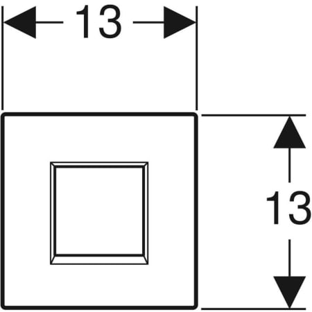 Geberit Urinalsteuerung mit elektronischer Spülauslösung „Urinalsteuerungen“ 100 mm in schwarz / hochglanz verchromt Geberit Urinalsteuerung mit elektronischer Spülauslösung „Urinalsteuerungen“ 100 mm in schwarz / hochglanz verchromt