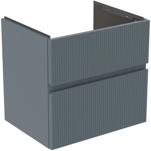 Ideal Standard Finesse Waschtischunterschrank Aschblau matt 580x440x540mm 2 Auszüge