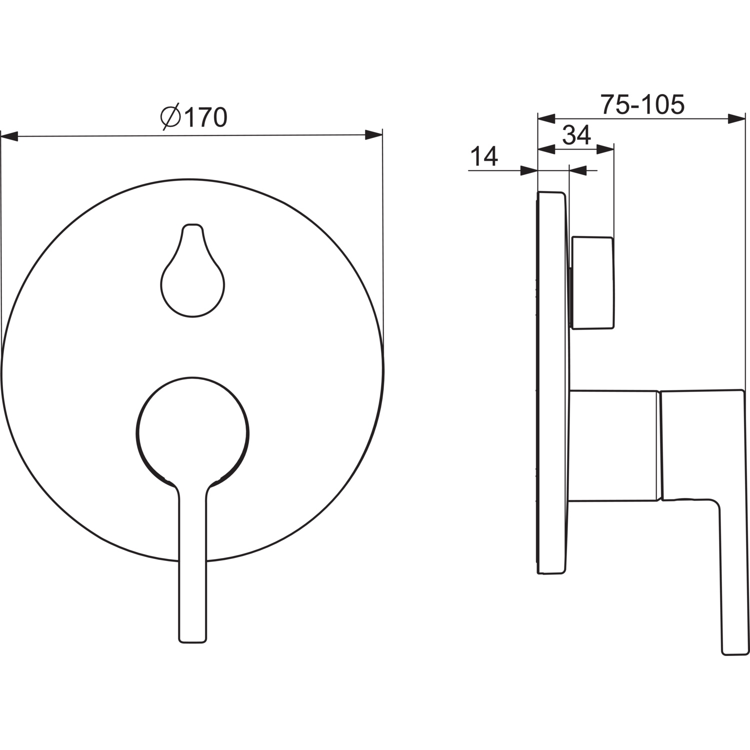 HansaVANTIS Wannen- und Brausearmatur Hansavantis 2022 Chrom Pinhebel HansaVANTIS Wannen- und Brausearmatur Hansavantis 2022 Chrom Pinhebel