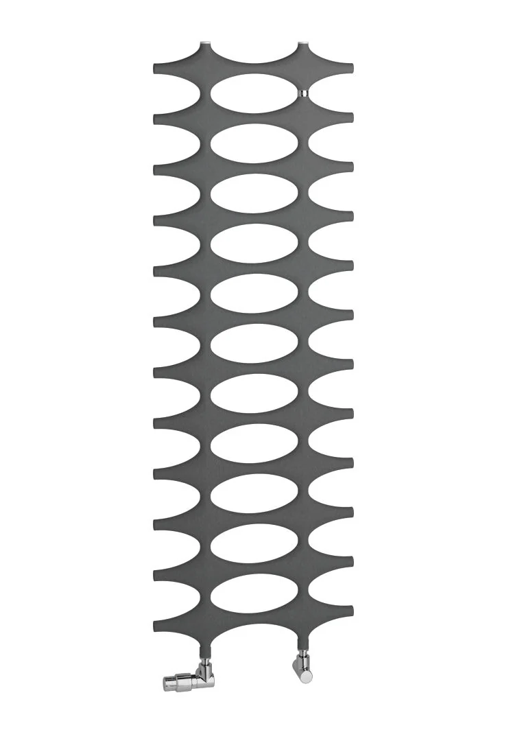 Kermi Design-Heizkörper „Ideos®“ 75,8 × 190,1 cm in Graphit Metallic
