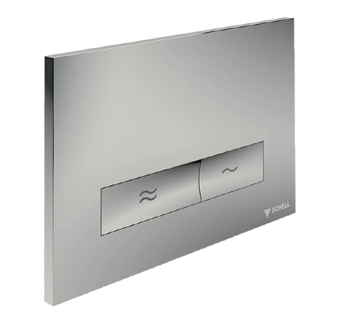 WC-Betätigungsplatte MONTUS KONKAV, Frontplatte chrom WC-Betätigungsplatte MONTUS KONKAV, Frontplatte chrom