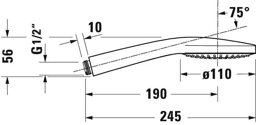Handbrause „Zubehör Armaturen“ in Chrom Handbrause „Zubehör Armaturen“ in Chrom