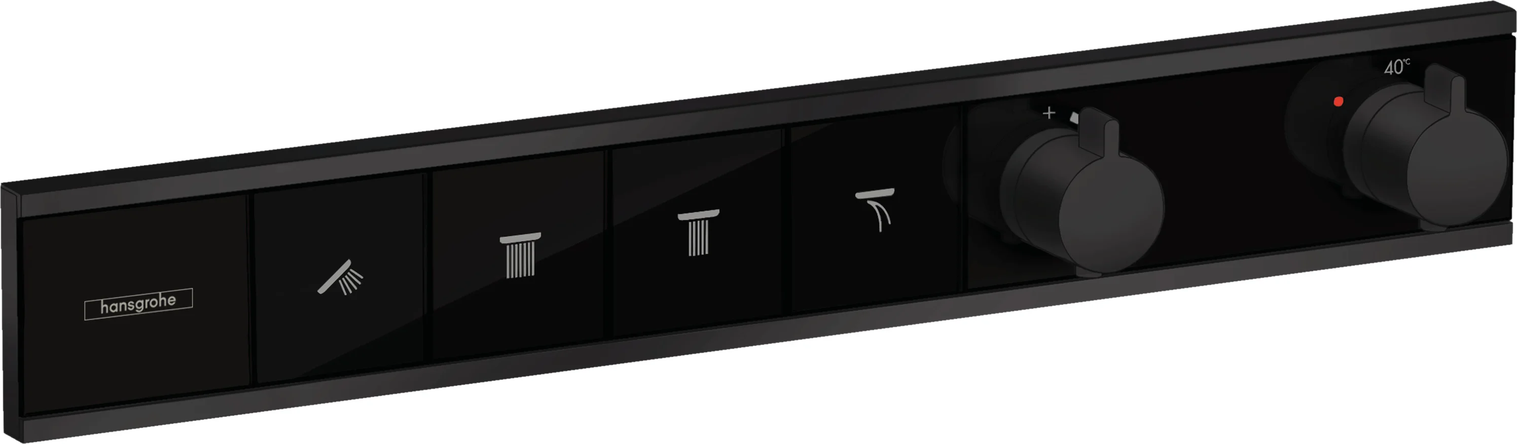 Hansgrohe RainSelect Thermostat Unterputz, 4 Verbraucher, mattschwarz Hansgrohe RainSelect Thermostat Unterputz, 4 Verbraucher, mattschwarz