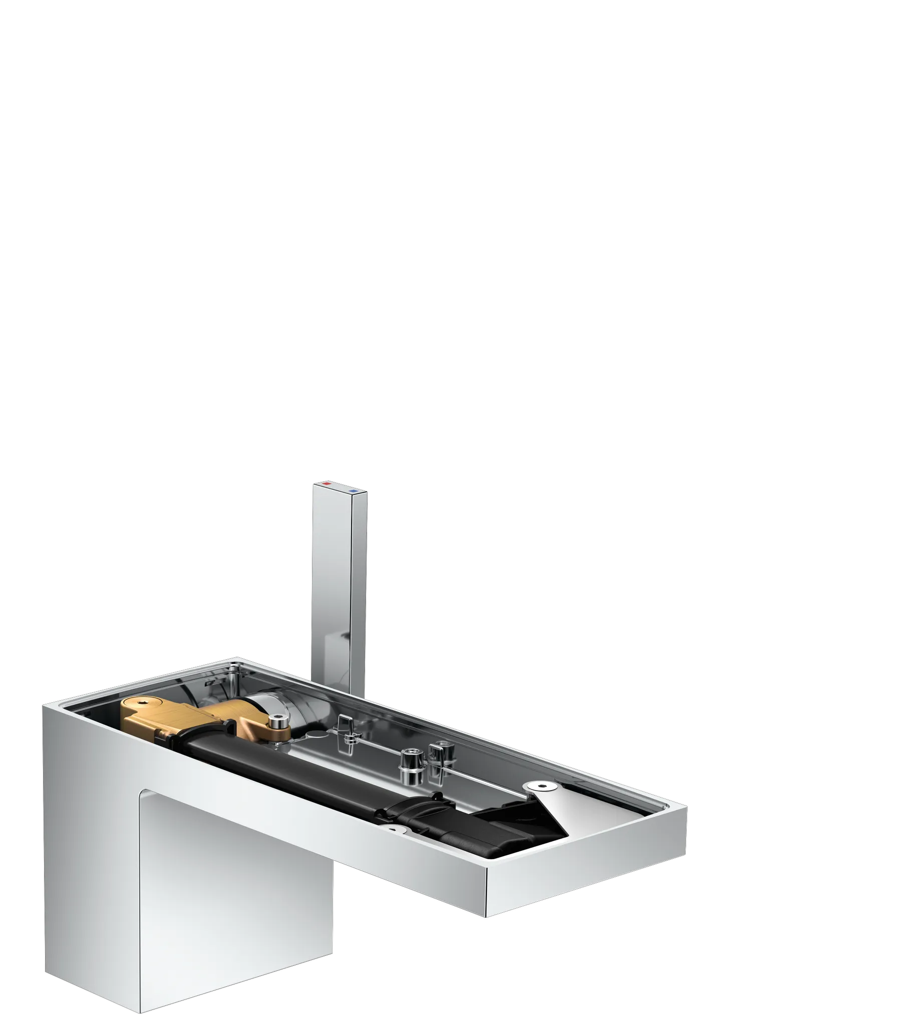 Hansgrohe AXOR MyEdition Einhebel-Waschtischmischer 70 mit Push-Open Ablaufgarnitur ohne Platte, Chrom Hansgrohe AXOR MyEdition Einhebel-Waschtischmischer 70 mit Push-Open Ablaufgarnitur ohne Platte, Chrom