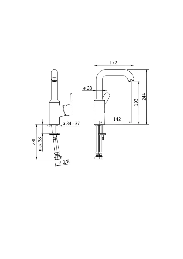 HansaPRIMO Waschtischarmatur HansaPRIMO 4955 Ausladung 142 mm DN15 Chrom HansaPRIMO Waschtischarmatur HansaPRIMO 4955 Ausladung 142 mm DN15 Chrom