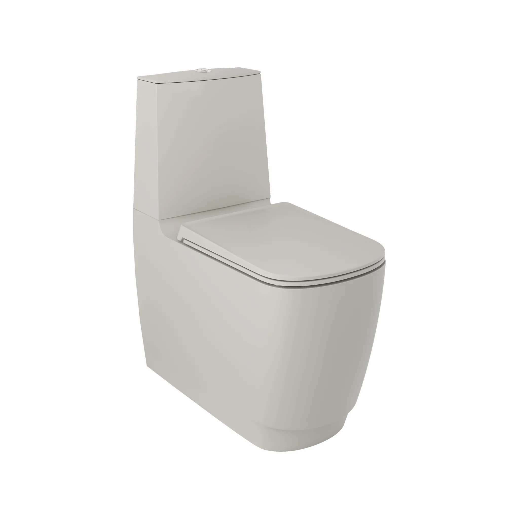 Kludi Stand-WC für WC-Kombination mit Spiralflush „Resa S“ in Matt Light Dove, Befestigung verdeckt