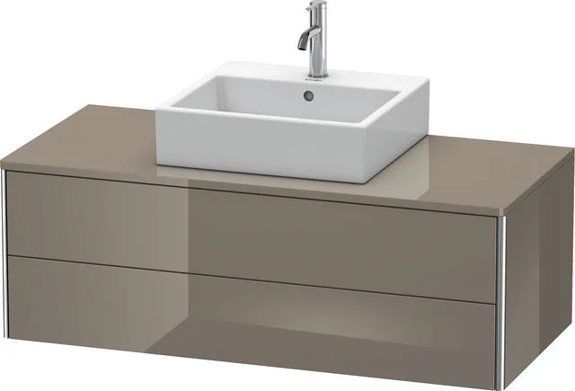 Duravit Waschtischunterschrank wandhängend „XSquare“ 120 × 40 × 54,8 cm Flannel Grey Hochglanz Duravit Waschtischunterschrank wandhängend „XSquare“ 120 × 40 × 54,8 cm Flannel Grey Hochglanz