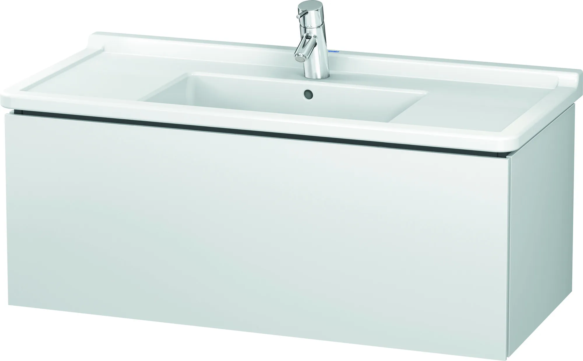 Duravit Waschtischunterschrank wandhängend „L-Cube“ 102 × 40,8 × 46,9 cm Weiß Matt
