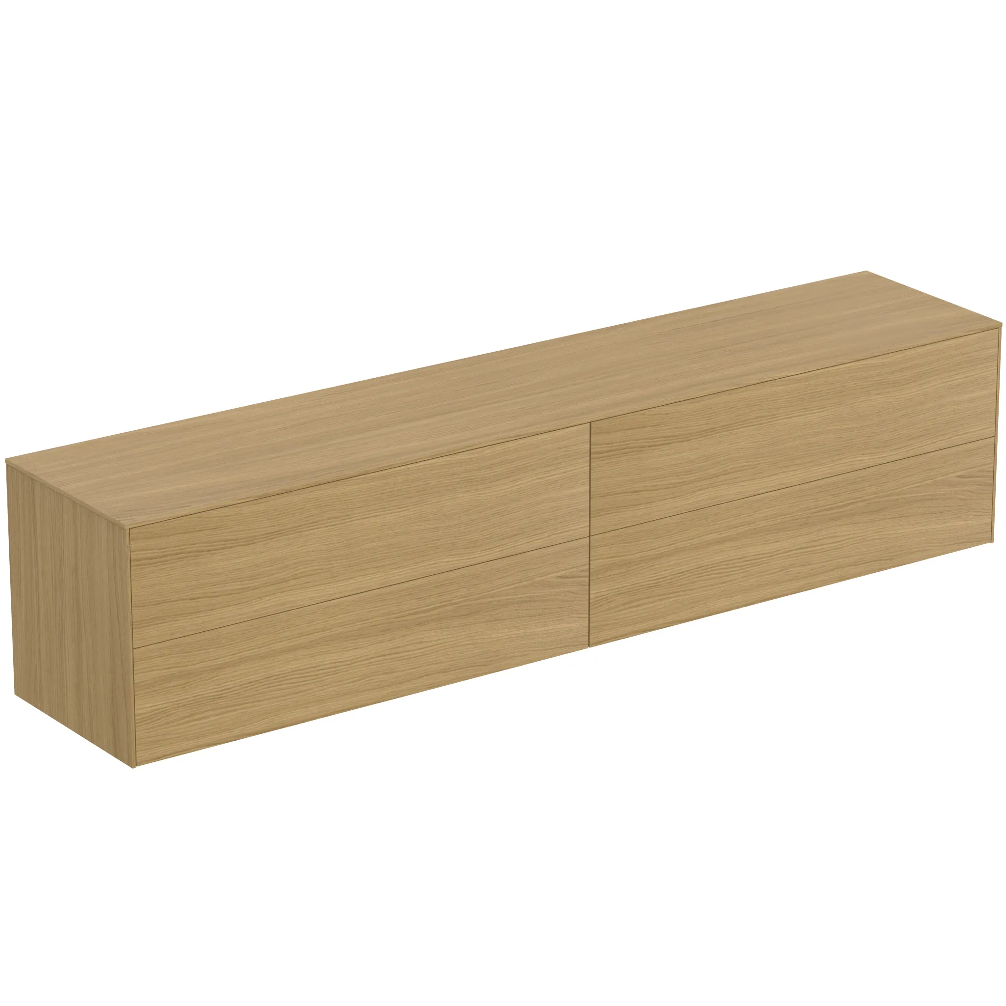 Ideal Standard Waschtischunterschrank „Conca“ 238,7 × 55 × 50,5 cm Eiche hell Furnier Ideal Standard Waschtischunterschrank „Conca“ 238,7 × 55 × 50,5 cm Eiche hell Furnier