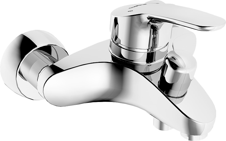 Einhand-Wannenarmatur „Mix“ Ausladung 162 mm in Chrom Einhand-Wannenarmatur „Mix“ Ausladung 162 mm in Chrom
