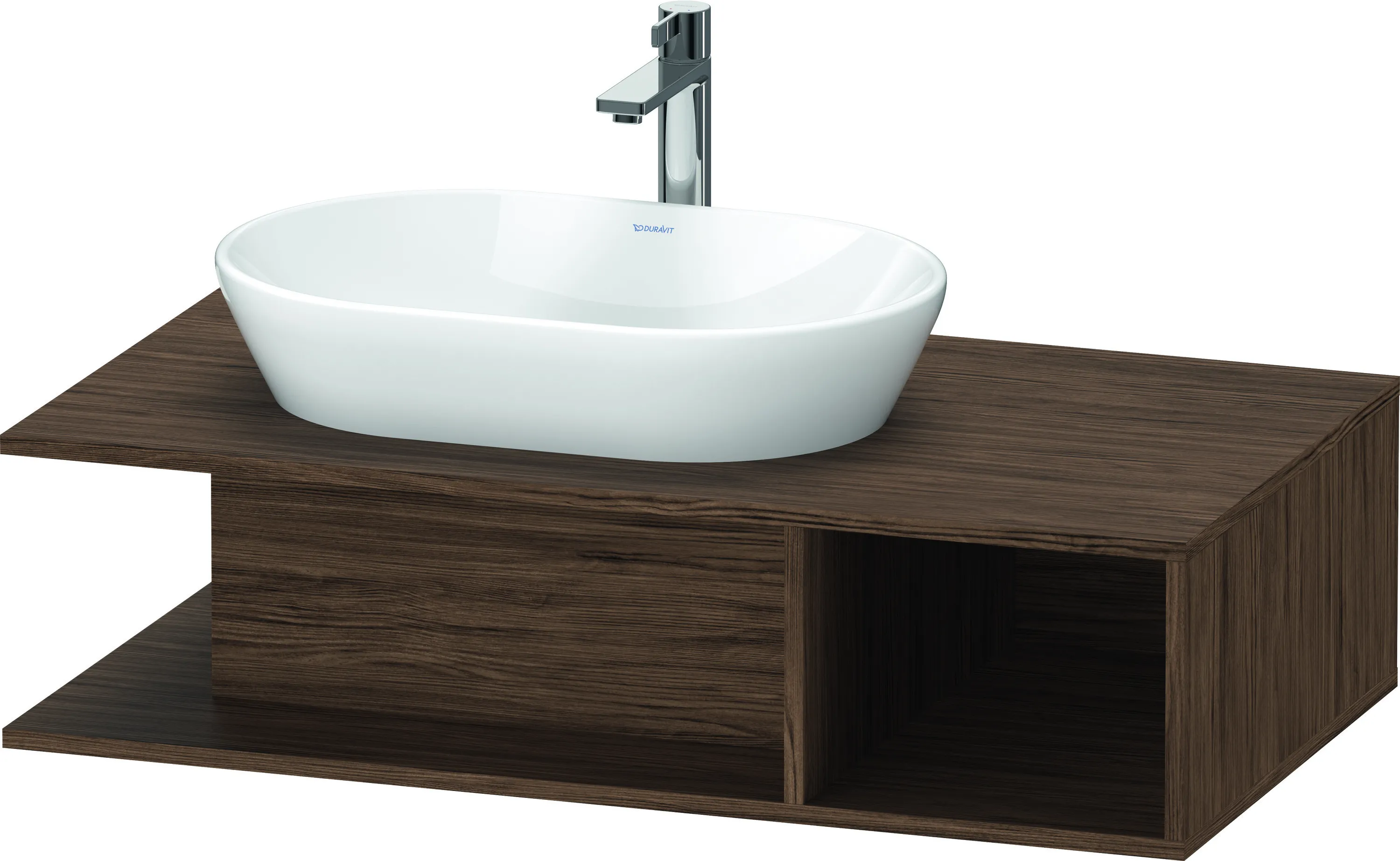 Duravit Waschtischunterschrank wandhängend „D-Neo“ 100 × 26 × 55 cm Nussbaum Dunkel Duravit Waschtischunterschrank wandhängend „D-Neo“ 100 × 26 × 55 cm Nussbaum Dunkel