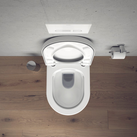 Wand-WC Set Starck 3, rimless, Weiß Tiefspüler, Durafix u.WC-Sitz mitAbsenk. Wand-WC Set Starck 3, rimless, Weiß Tiefspüler, Durafix u.WC-Sitz mitAbsenk.